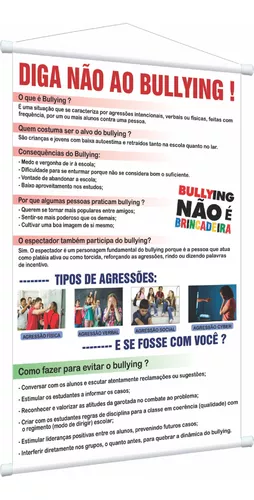 Banner Diga Não ao Bullying